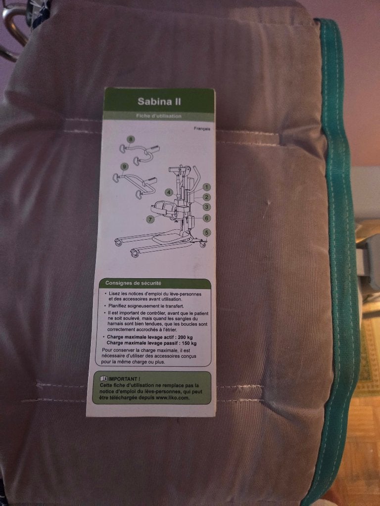 Sabina 2-lift (lift actief), Diversen, Rolstoelen, Ophalen, Inklapbaar, Gebruikt, Duwrolstoel