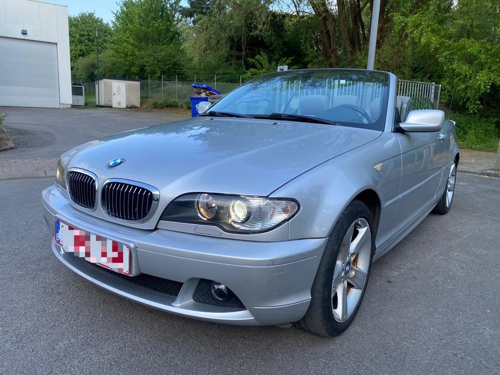 BMW 320ci cabriolet 1er proprio, Autos, Cuir, Argent ou Gris, Achat, Cabriolet
