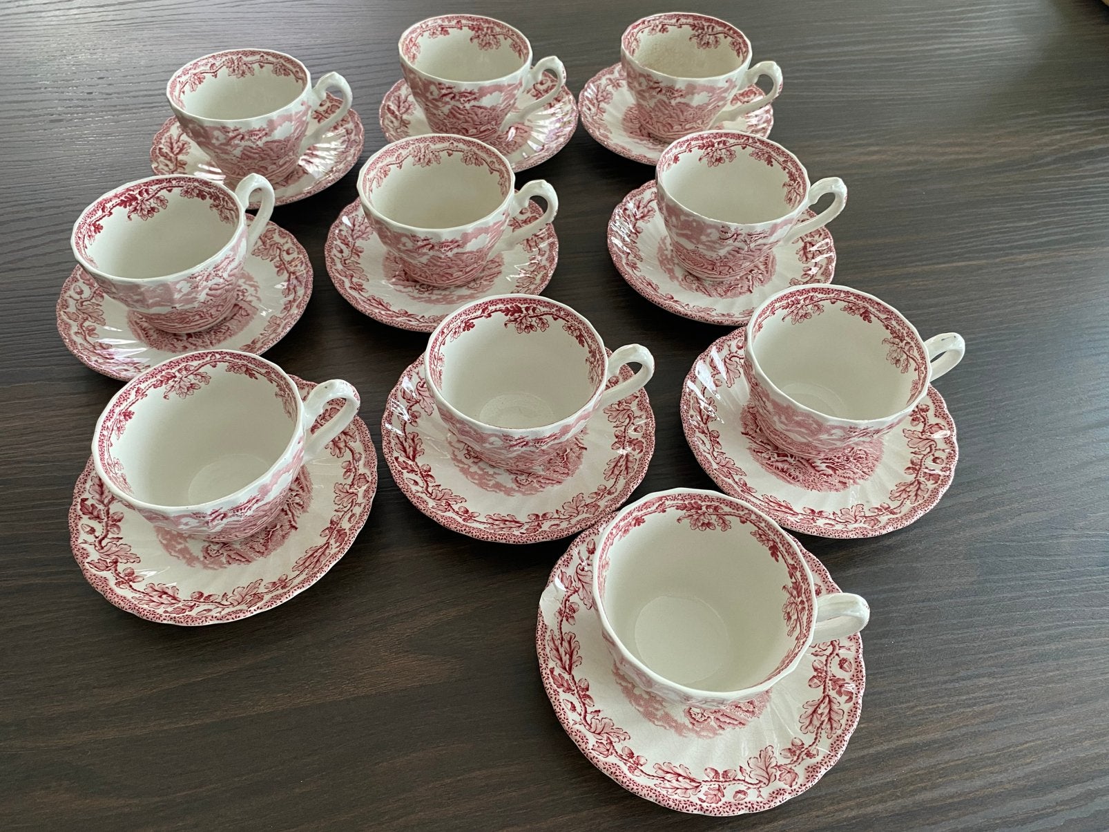 Engels servies 48-delig, Ophalen
