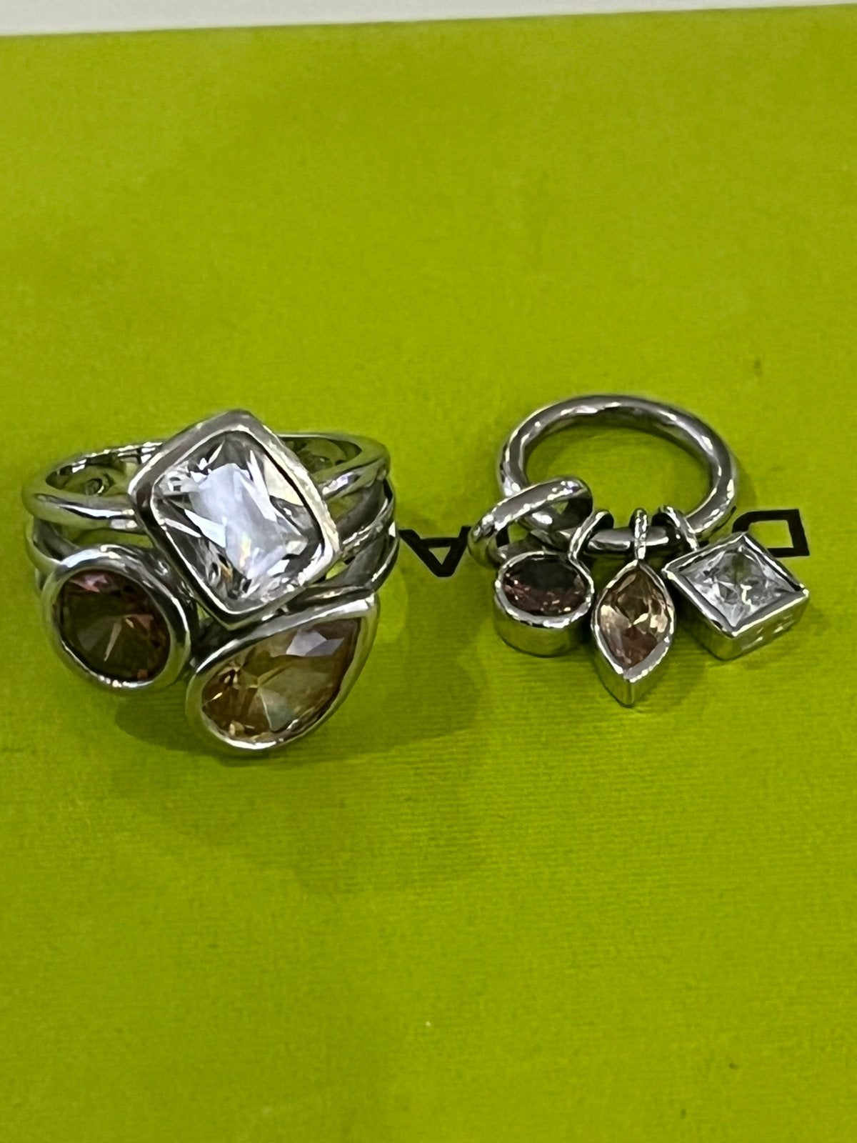 Zilveren ring met hanger 925, Handtassen en Accessoires, Bedels, Ophalen of Verzenden, Zo goed als nieuw