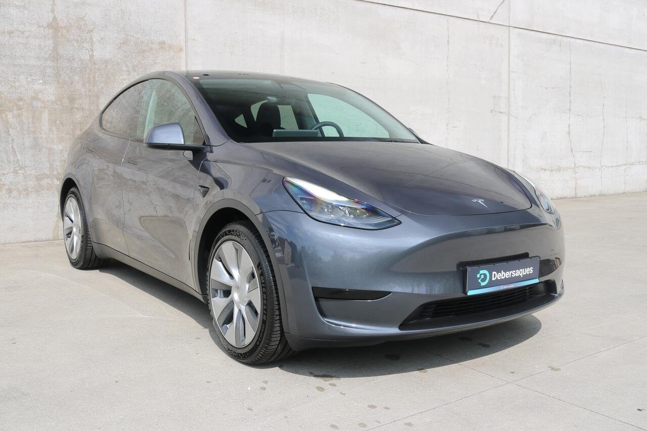 Tesla Model Y Standard Range 60 kWh ACC ZETEL+STUURVERW PSE, Auto's, Zwart, SUV of Terreinwagen, Zilver of Grijs, Model Y