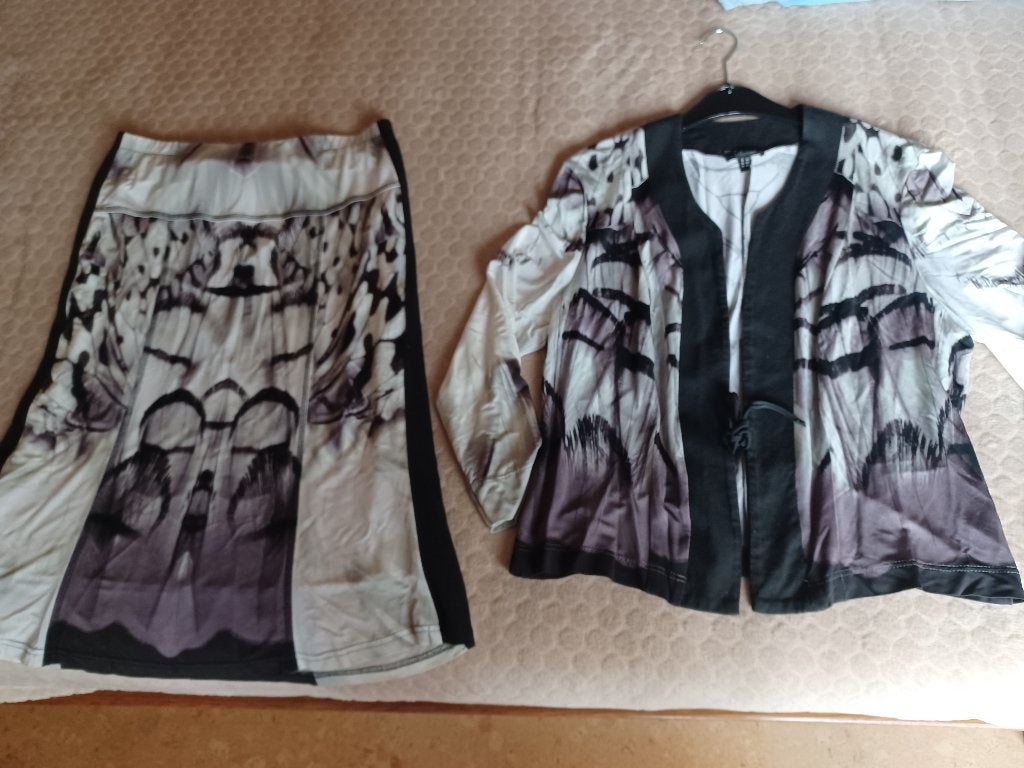 Setje met rok en vestje in maat 44 in zeer goede staat, Ophalen, Gedragen, Maat 42/44 (L), Overige kleuren