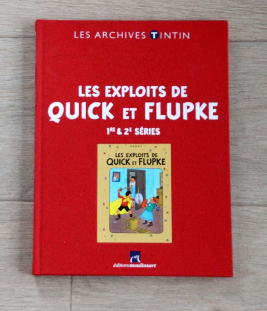 Les archives Tintin Quick et Flupke série 1+2 Hergé Kuifje, Verzenden, Zo goed als nieuw, Herge