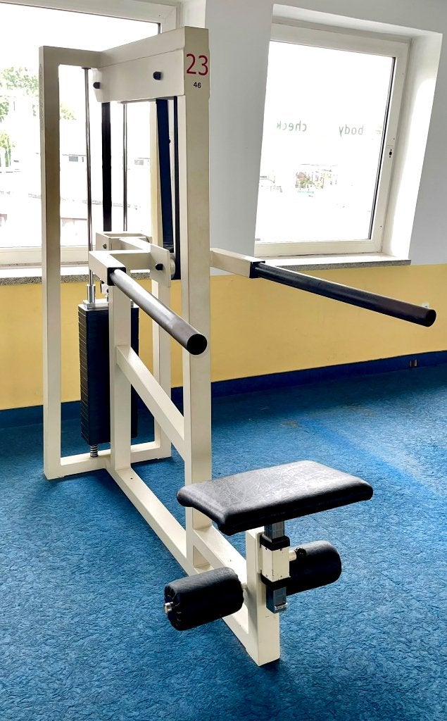 Compleet fitnesspark – 29 toestellen, Gym80 & Schwinn, Sport en Fitness, Ophalen, Overige materialen, Gebruikt, Benen