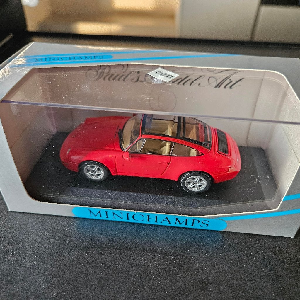 Minichamps Porsche 911 Targa rouge de 1995 1/43, Enlèvement ou Envoi, Neuf, Voiture, MiniChamps