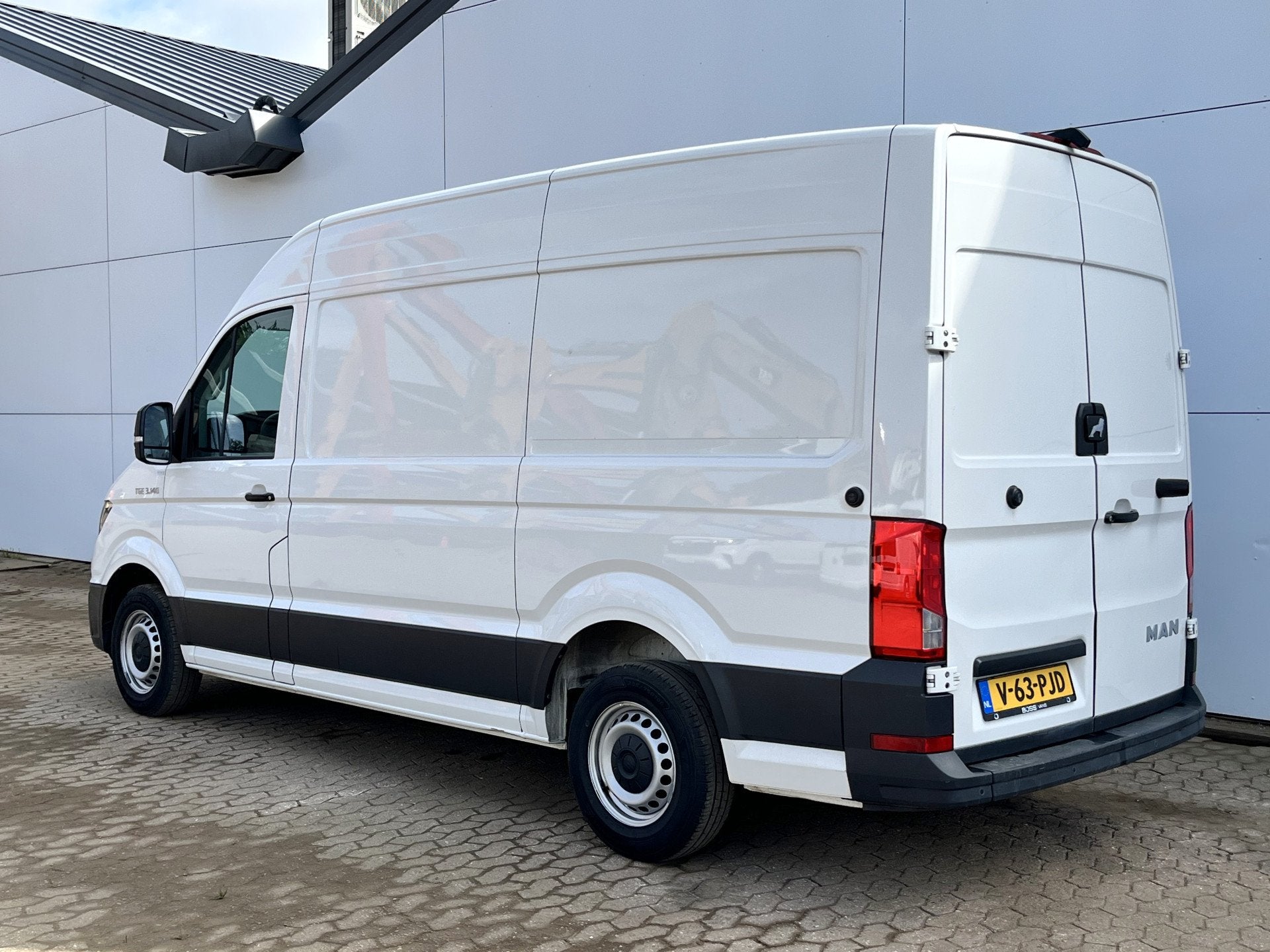 MAN TGE 3.140 2.0 TDI Automaat L3H3 Airco Cruise Control Car, Auto's, Gebruikt, 4 cilinders, Wit, Bedrijf