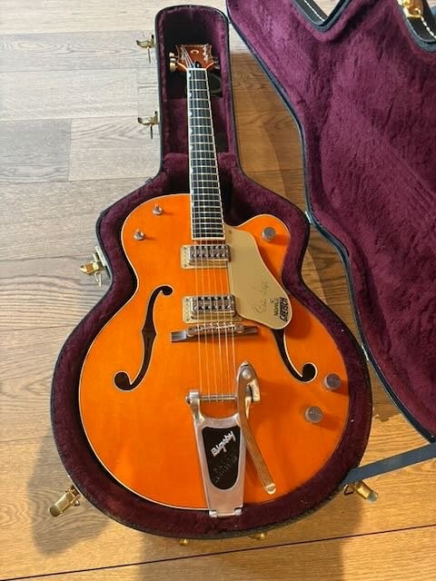 Gretsch Brian Setzer Nashville Vintage Orange Lacq., Muziek en Instrumenten, Snaarinstrumenten | Gitaren | Elektrisch, Ophalen