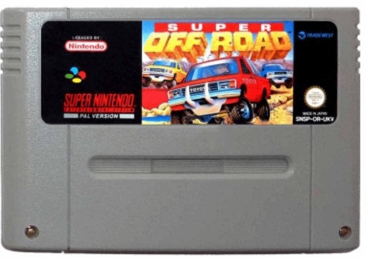 Super off road + livrets jeux super Nintendo a vendre, 3 joueurs ou plus, Enlèvement ou Envoi, Utilisé, Course et Pilotage