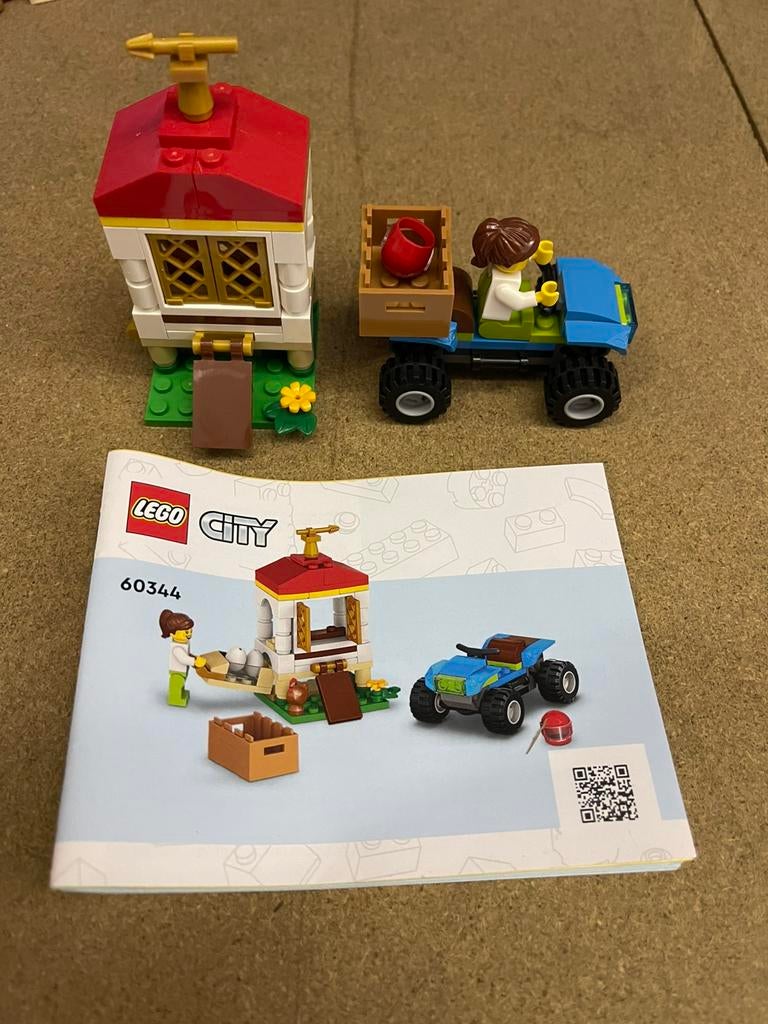 Lego 60344 Kippenhok, Ophalen of Verzenden, Zo goed als nieuw, Compleet, Lego