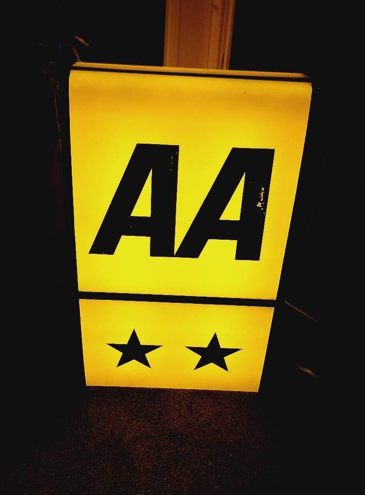 Mooie lichtbak, lichtreclame van Automobile Association., Ophalen, Gebruikt, Lichtbak of (neon) lamp