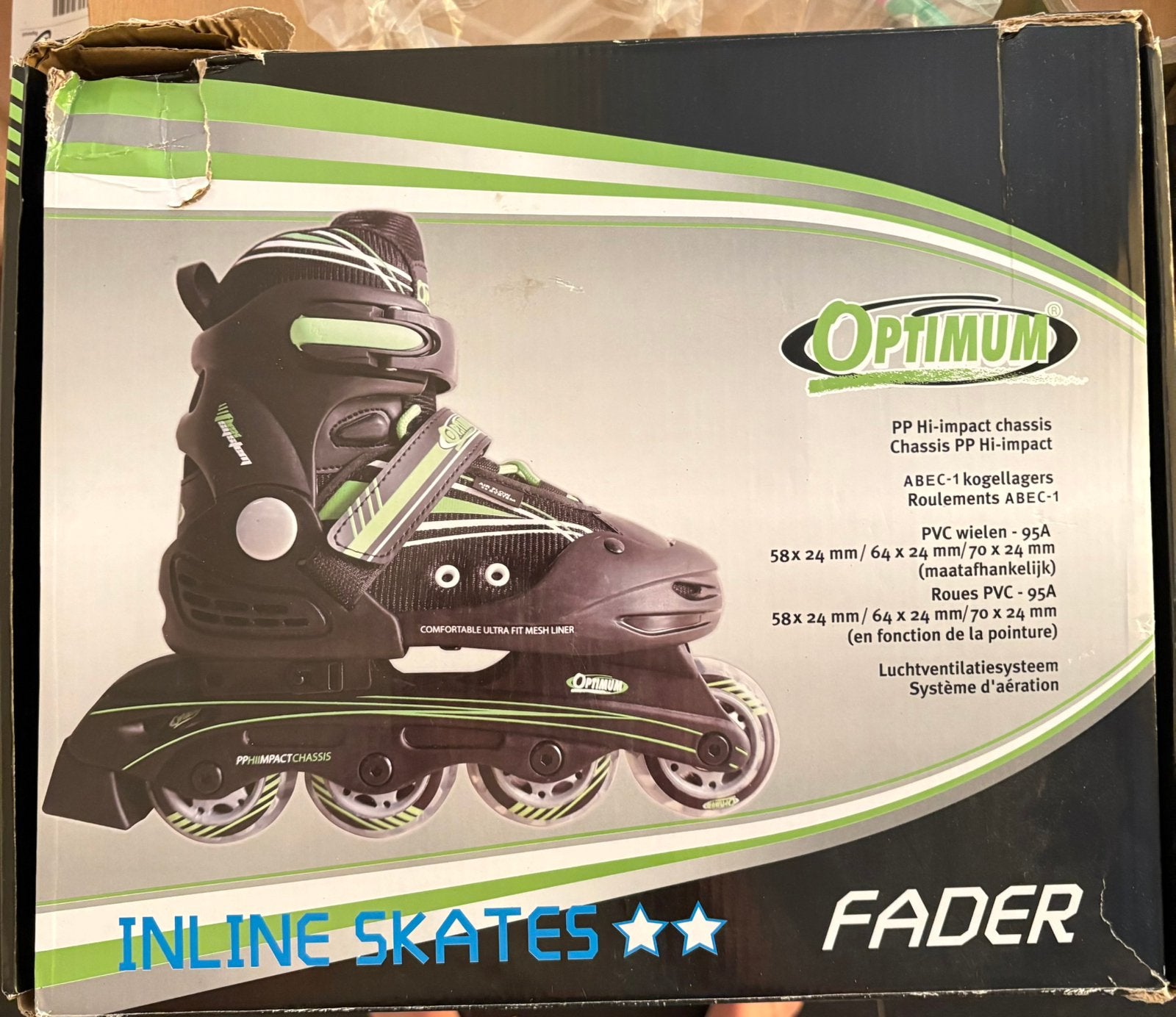 Inline skates, Sport en Fitness, Skeelers, Ophalen, Verstelbaar, Zo goed als nieuw