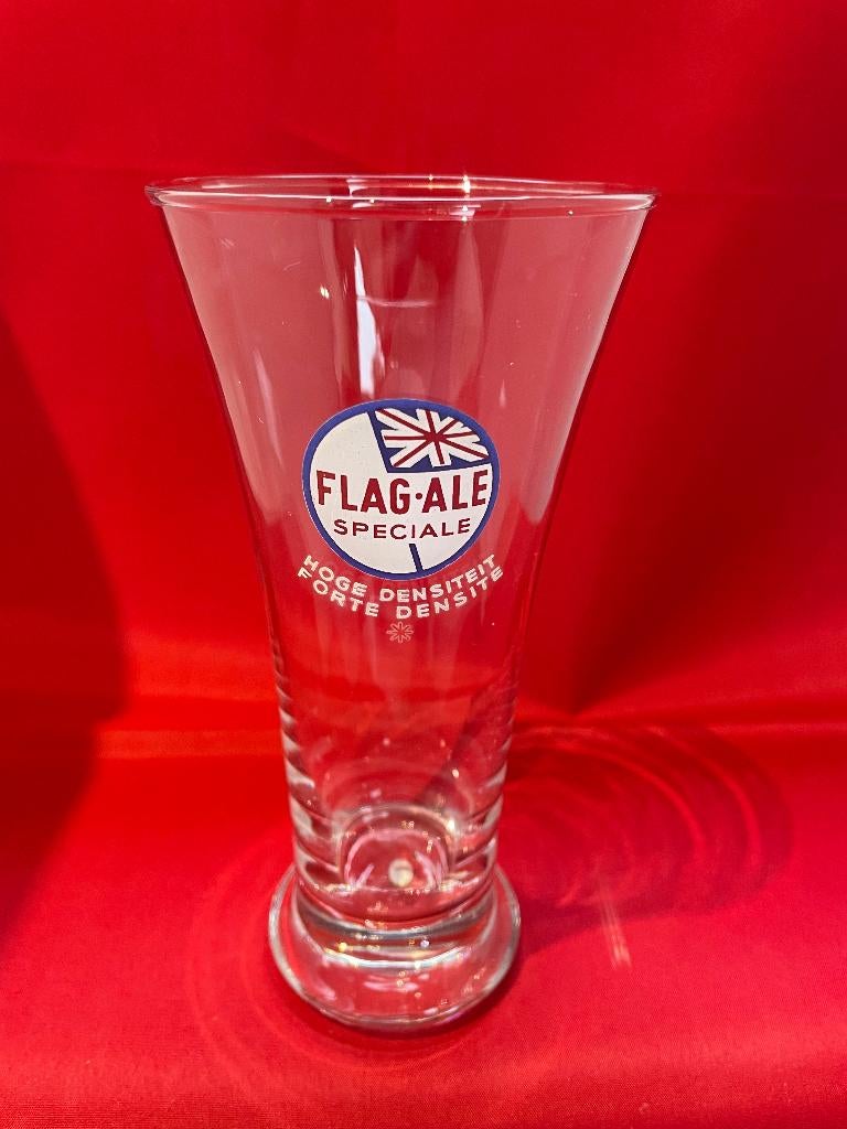 bierglas Flag-Ale Speciale Haacht, Verzamelen, Ophalen of Verzenden, Gebruikt, Bierglas