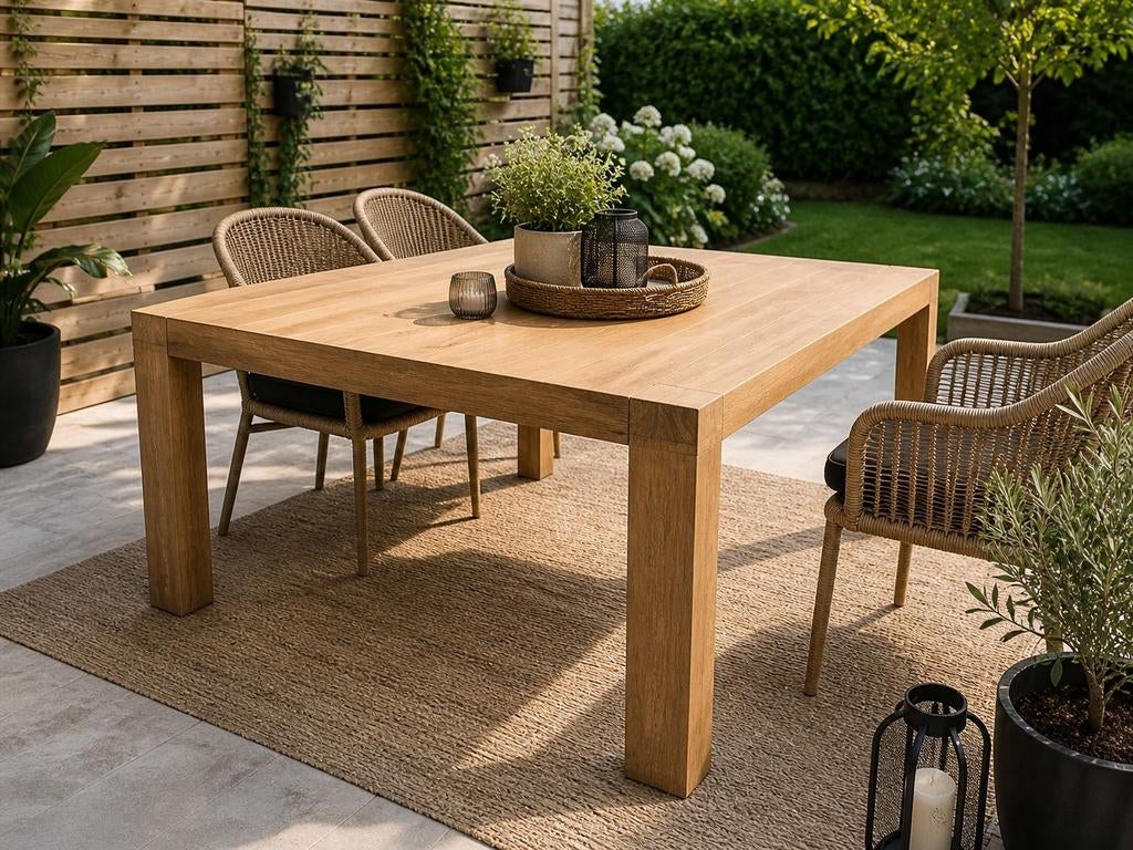 Teak houten tafel, Ophalen of Verzenden