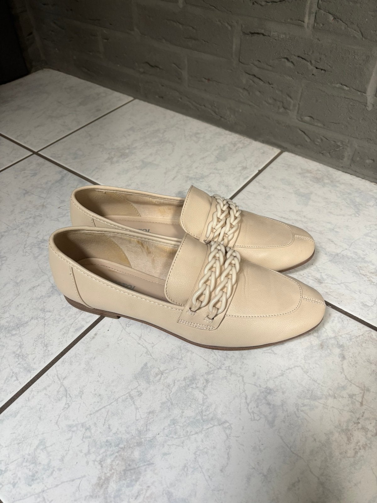 Beige loafers dames maat 41, Ophalen of Verzenden, Zo goed als nieuw, Instappers, Beige