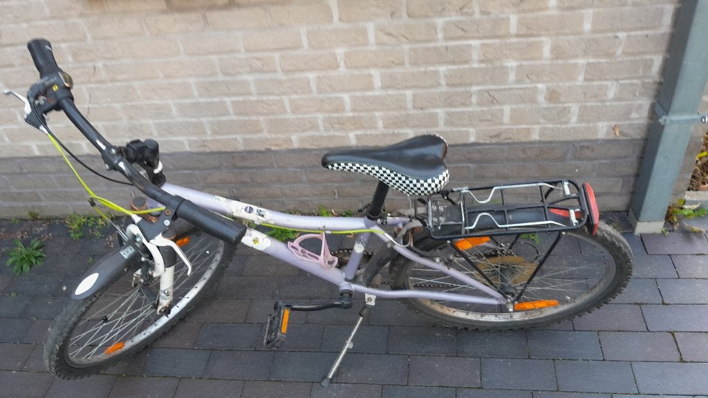 Meisjesfiets citybike 24", Ophalen, Velgrem, Versnellingen, Gebruikt