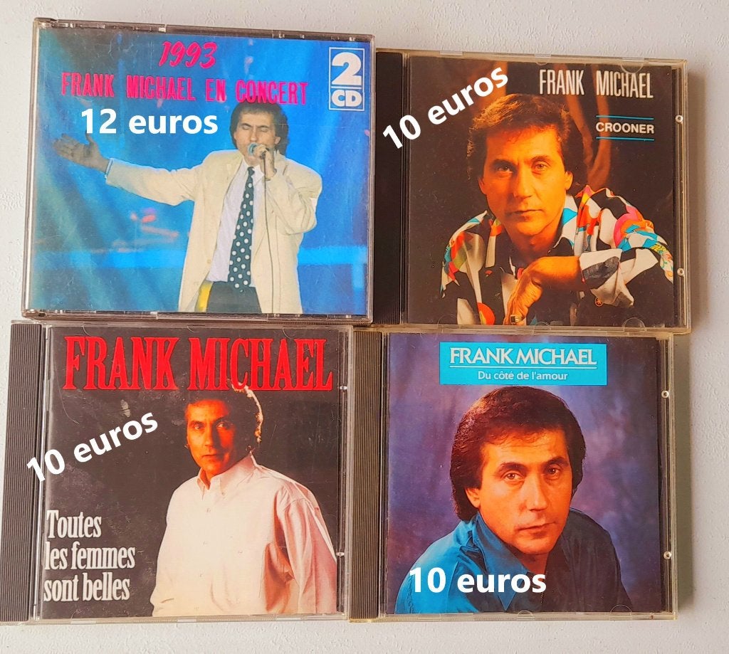 a vendre 4 cds FRANK MICHAEL, Cd's en Dvd's, Cd's | Franstalig, Zo goed als nieuw, Chanson, Ophalen of Verzenden
