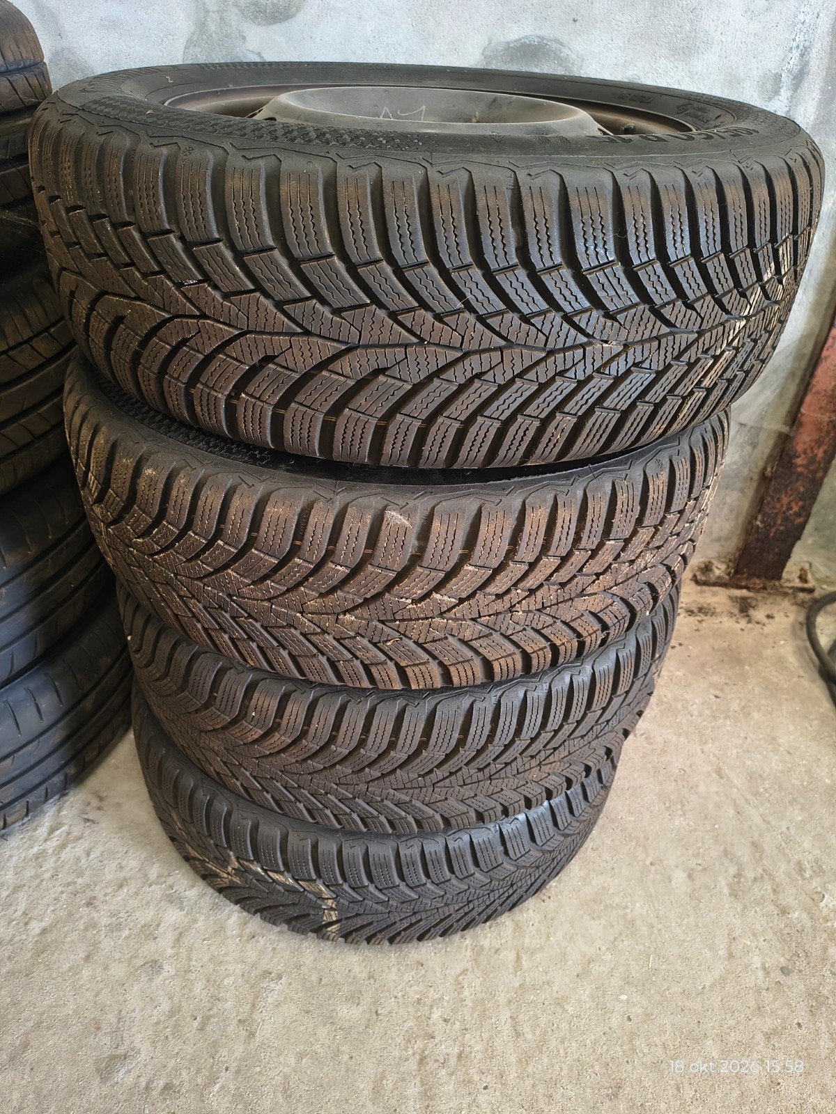 Pneus d'hiver 195/60R15 88H - Continental WinterContact TS87, 15 pouces, Pneus hiver, Pneu(s), Enlèvement