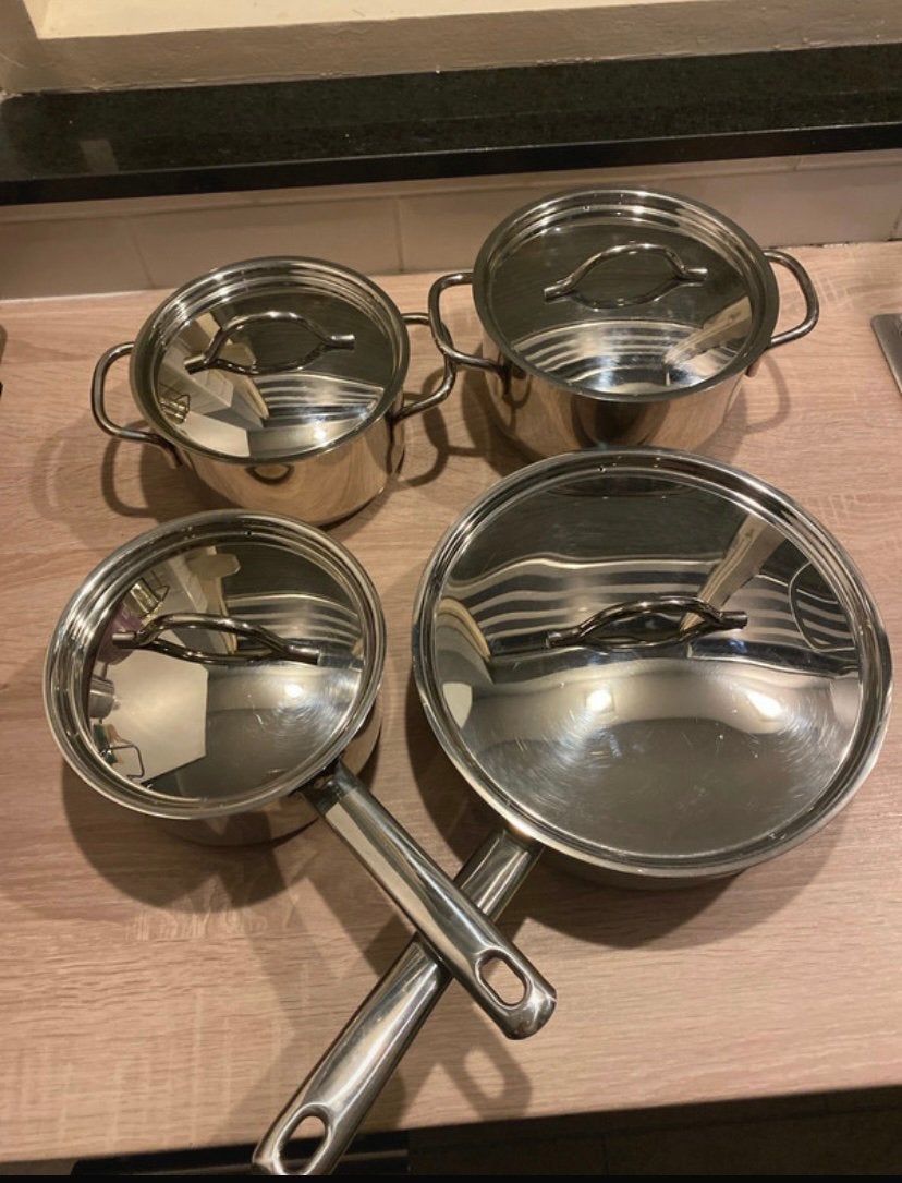 Ensemble de casseroles de la marque bk, Huis en Inrichting, Inox, BK, Pannenset, Ophalen of Verzenden