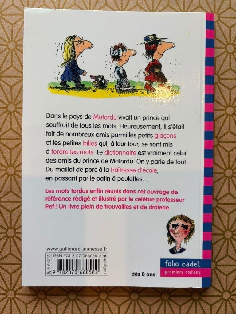 Dictionnaire des mots tordus — Pef, Folio Cadet, Enlèvement, Utilisé, Fiction général