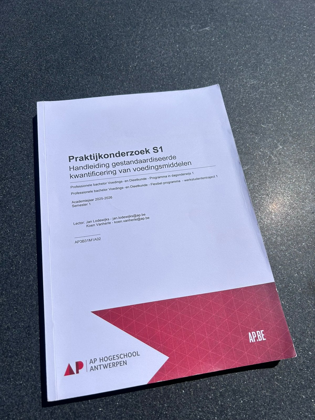 Praktijkonderzoek S1 / Voedings- & Dieetkunden, Ophalen of Verzenden, Zo goed als nieuw