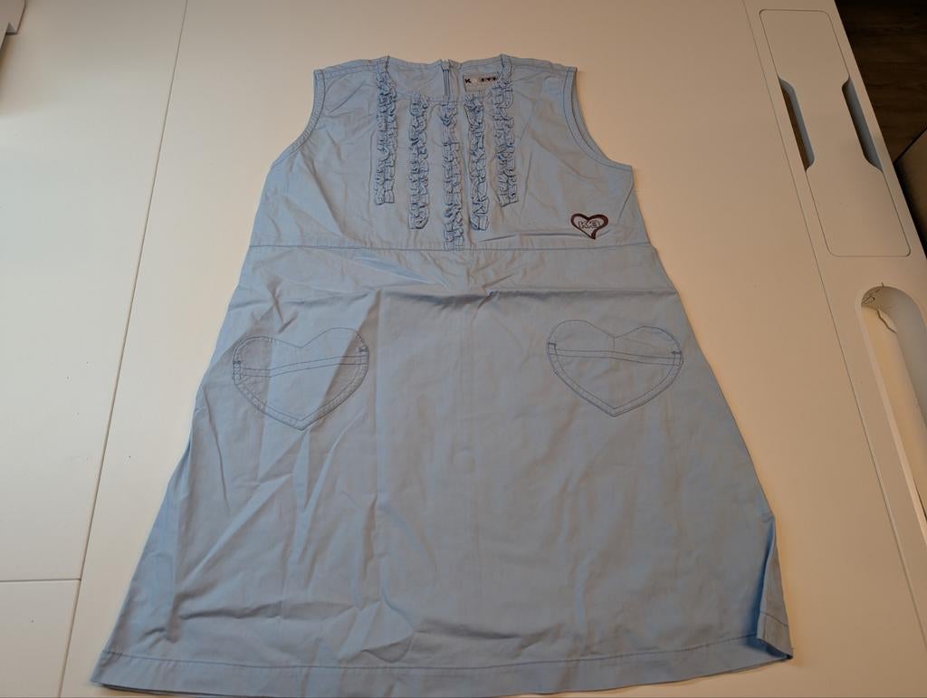 Robe sans manches bleu clair K3 pour filles de 10 ans, Robe ou Jupe, Enlèvement ou Envoi, Comme neuf, JBC.