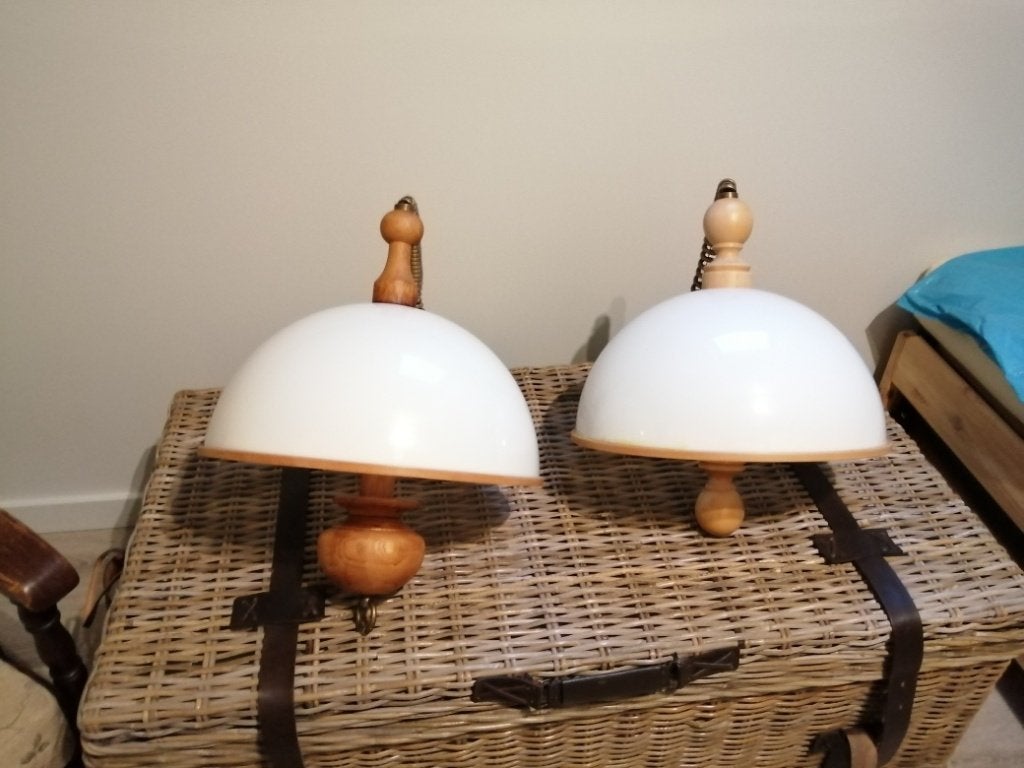 hanglampen, Huis en Inrichting, Ophalen, Gebruikt, 50 tot 75 cm, Glas