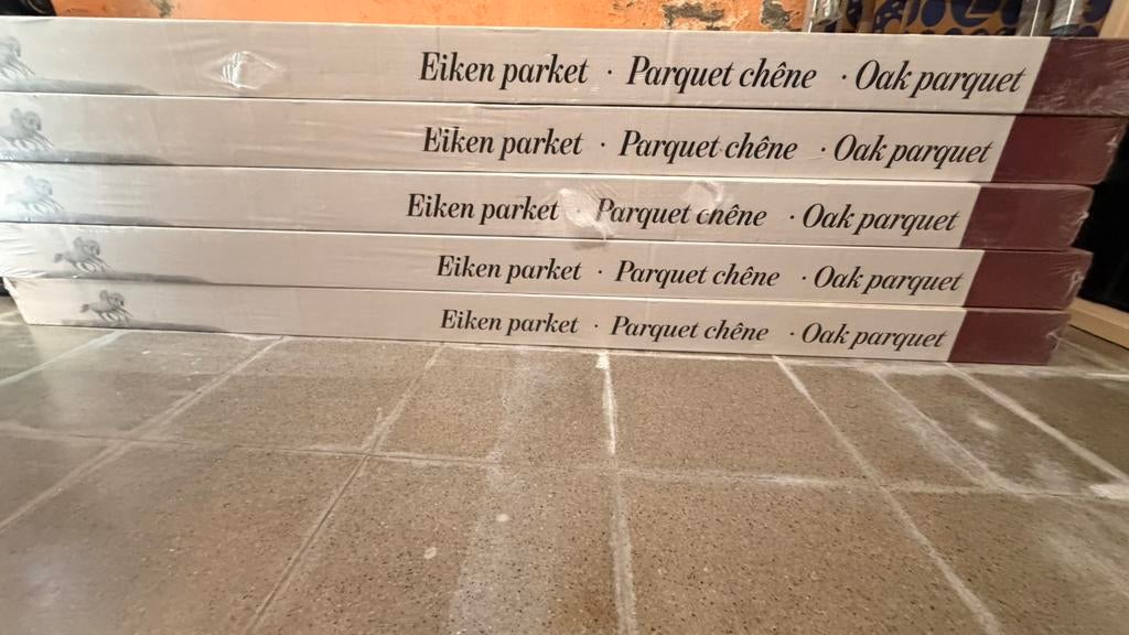 Eiken parket 10,6m2, Huis en Inrichting, Stoffering | Vloerbedekking, Ophalen, Zo goed als nieuw, Parket