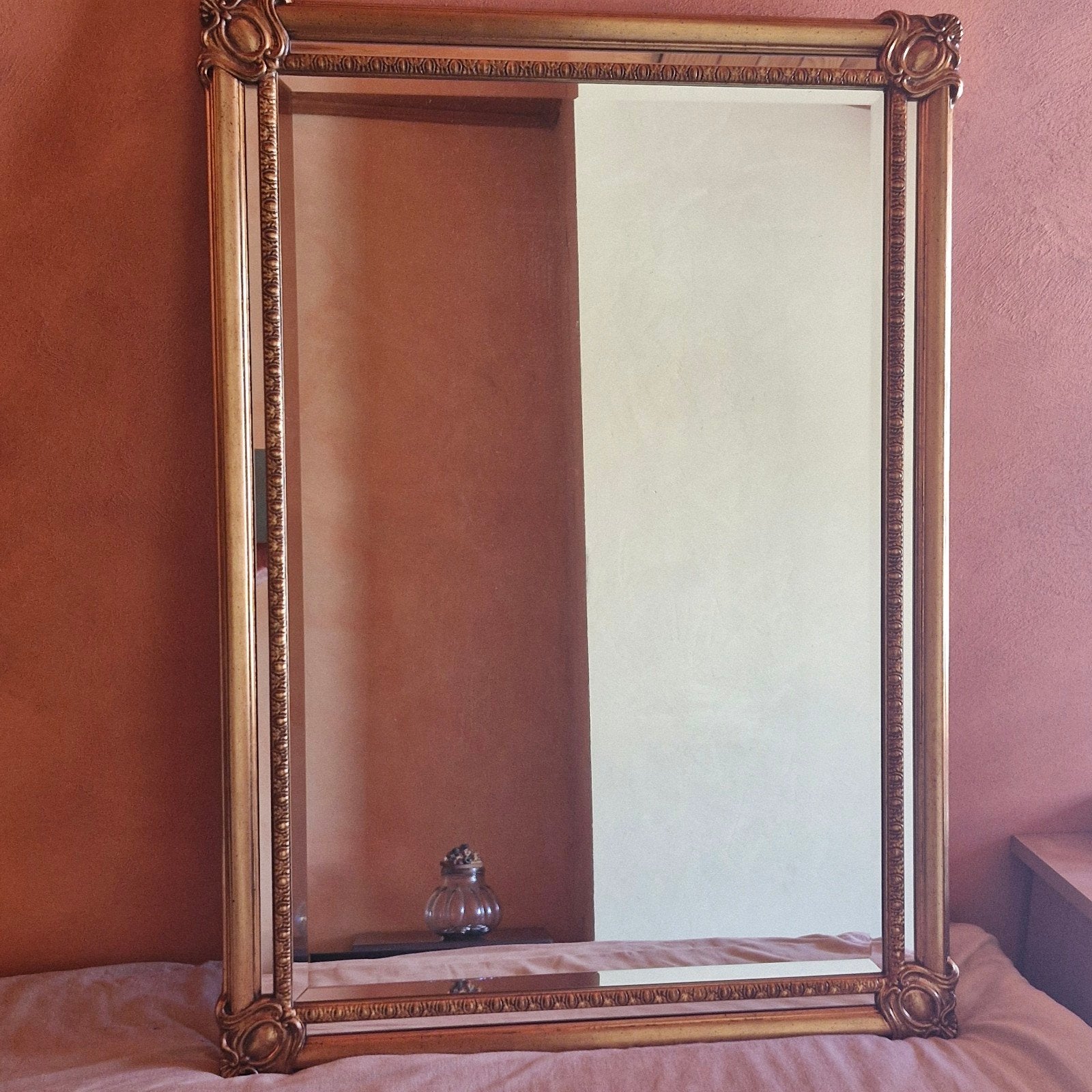 Magnifique miroir vintage Deknudt 95 cm x 68 cm certifié, Enlèvement