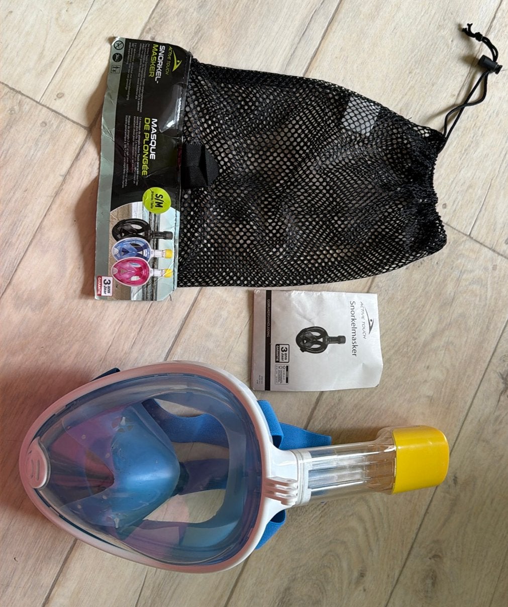 Snorkelmasker active touch S/M, Watersport en Boten, Ophalen of Verzenden, Zo goed als nieuw, Snorkelmasker