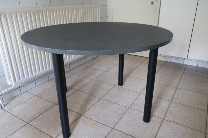 Keukentafel, Ophalen, Kunststof, Rond, Zo goed als nieuw