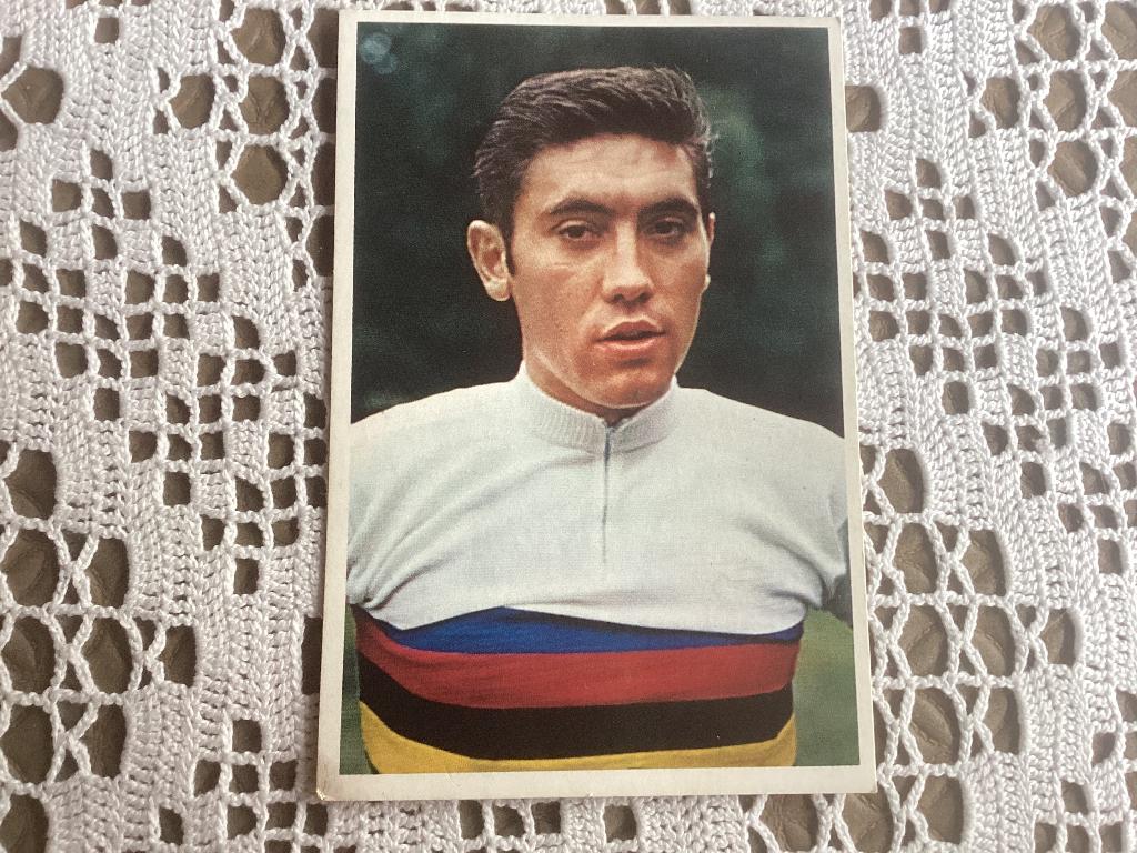 Chromos postkaart Wielrenner EDDY MERCKX, Ophalen of Verzenden, Gebruikt