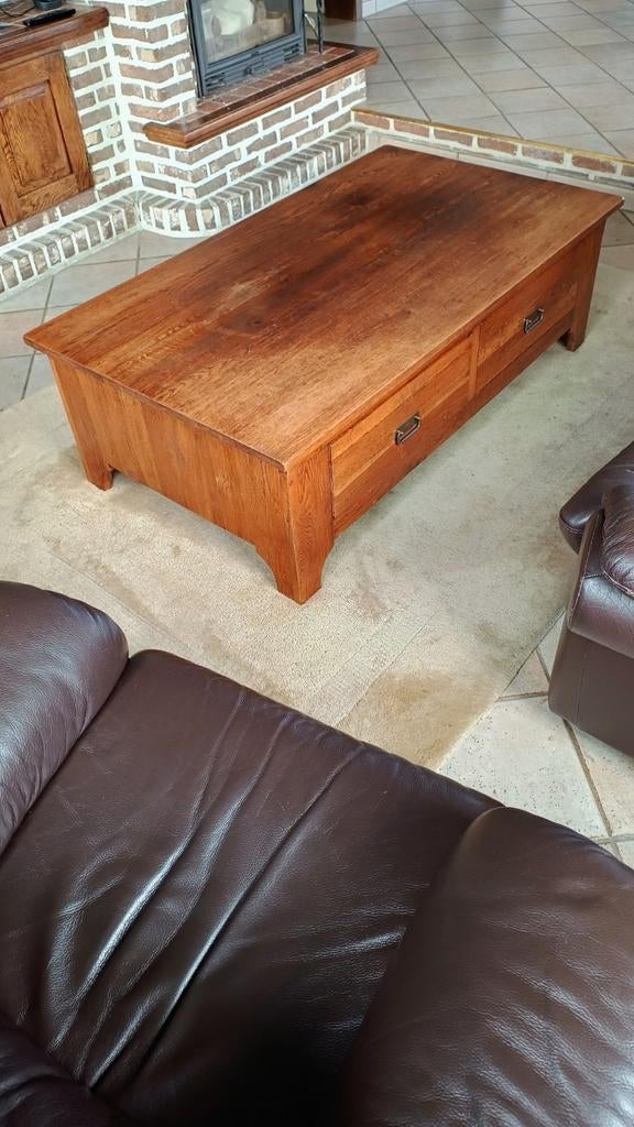 Eiken salontafel, Ophalen