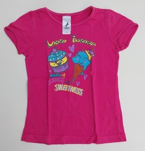T-shirt rose « Love Forever » - taille 110, Enfants & Bébés, Vêtements enfant | Taille 110, Palomino, Enlèvement ou Envoi, Chemise ou À manches longues
