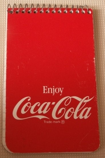 Coca cola opschrijfboekje blokje Enjoy Coca-Cola, Ophalen of Verzenden, Nieuw