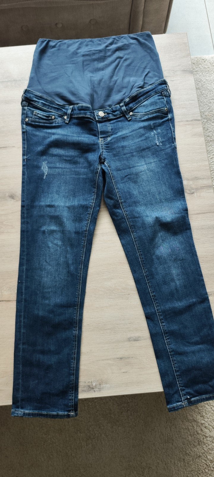 H&M Zwangerschapbroek, Kleding | Dames, Zwangerschapskleding, Maat 38/40 (M), H&M, Blauw, Ophalen of Verzenden