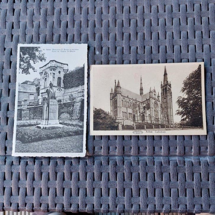 2 oude postkaarten van Arlon, Verzamelen, Ophalen of Verzenden
