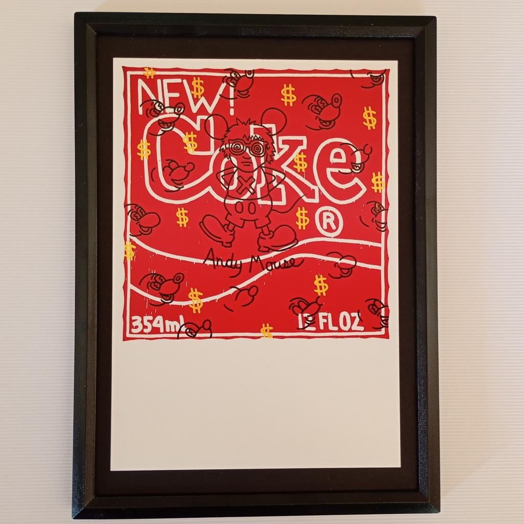 Coca Cola - Andy Mouse - k. Haring, Ophalen of Verzenden