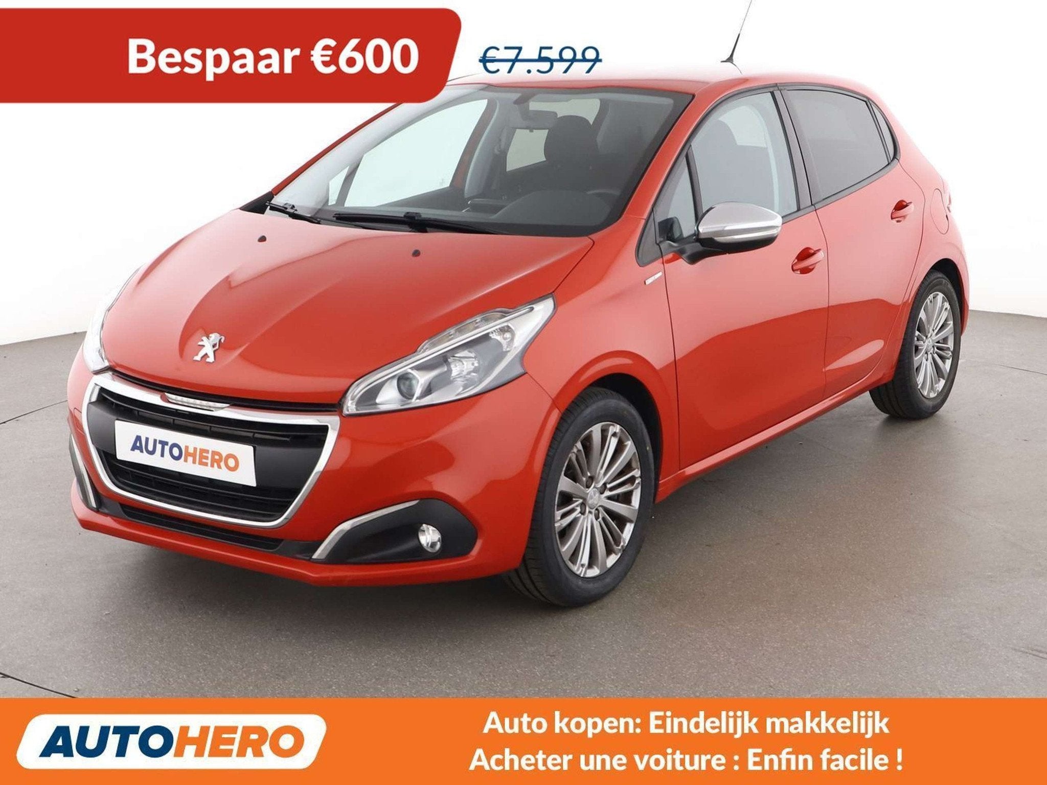 Peugeot 208 1.2 e-VTi Style (année de construction 2018), Autos, Volant multifonction, Achat, 82 ch, Autres couleurs