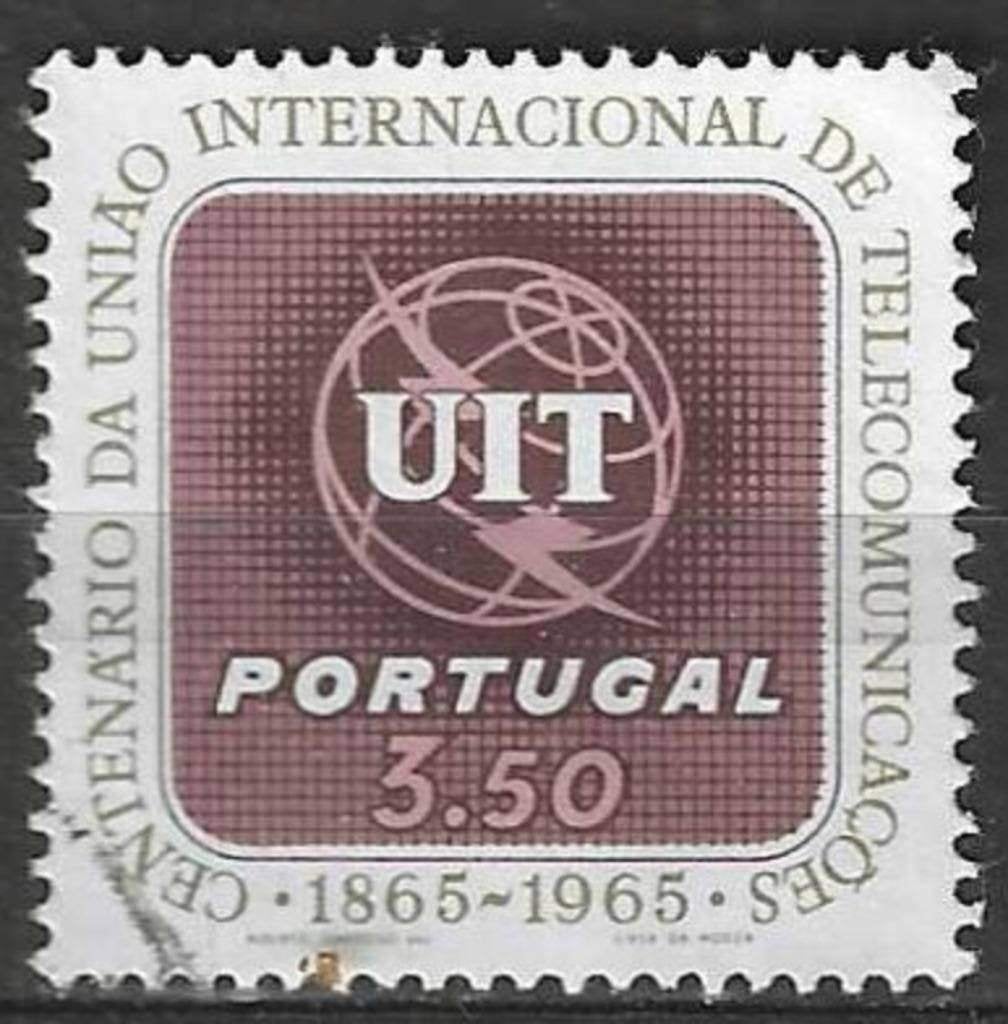 Portugal 1965 - Yvert 964 - Union des télécommuncation (ST), Envoi, Portugal, Affranchi