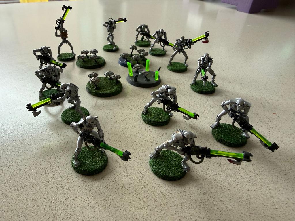 Necron leger - painted - Warhammer 40.000 - WH40K, Hobby & Loisirs créatifs, Wargaming, Peint, Enlèvement ou Envoi, Figurine(s)