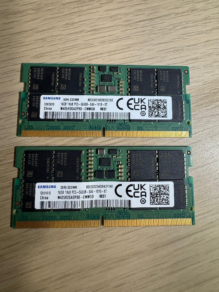Samsung DDR5 5600 MHz – 32 Go (2  16 Go), Informatique & Logiciels, Neuf, 32 GB, Enlèvement, DDR5