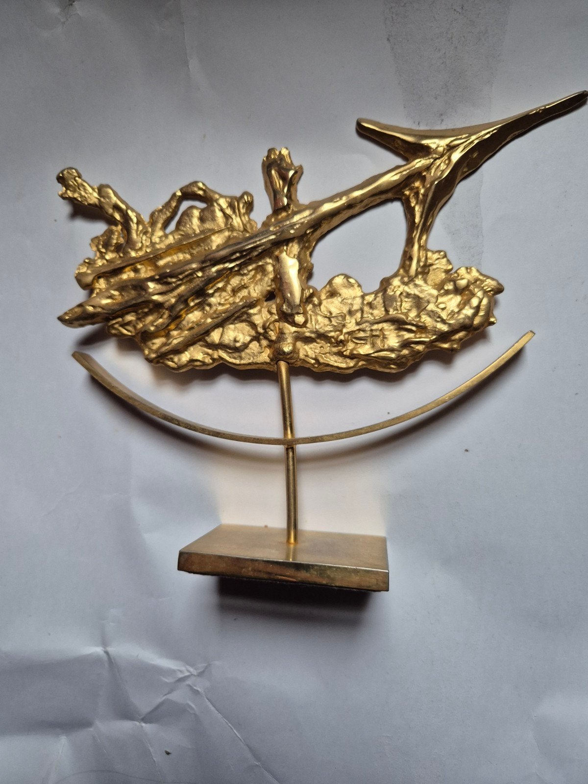 Sculptuur van het sterrenbeeld Philippe Cheverny, Ophalen of Verzenden, Beeld, Goud