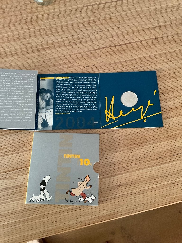 Pièce collector TINTIN, Timbres & Monnaies, Enlèvement