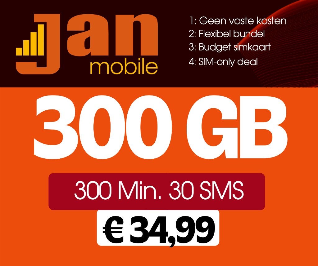 Carte SIM prépayée Jan Mobile sans abonnement, Envoi, Neuf, Autres fournisseurs, Carte prépayée