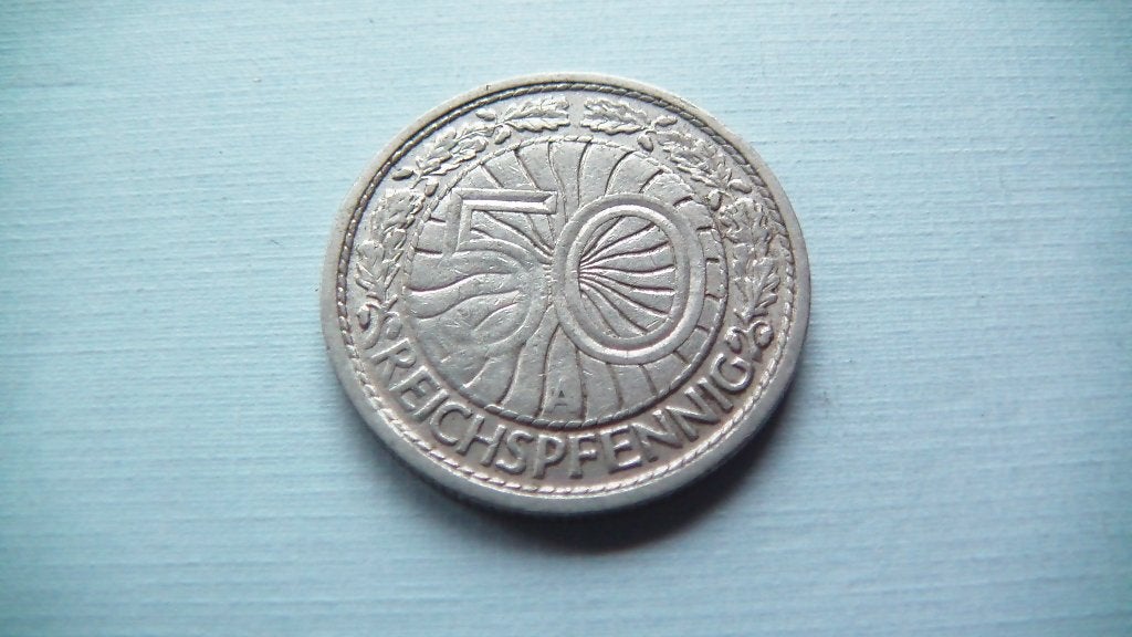 allemagne 50 pfennig 1927 A, Enlèvement, Allemagne