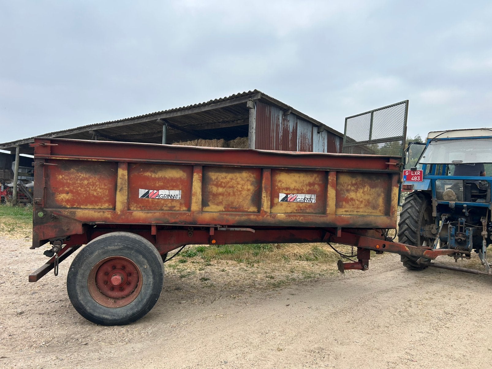 Agrimat mestverspreider, Ophalen