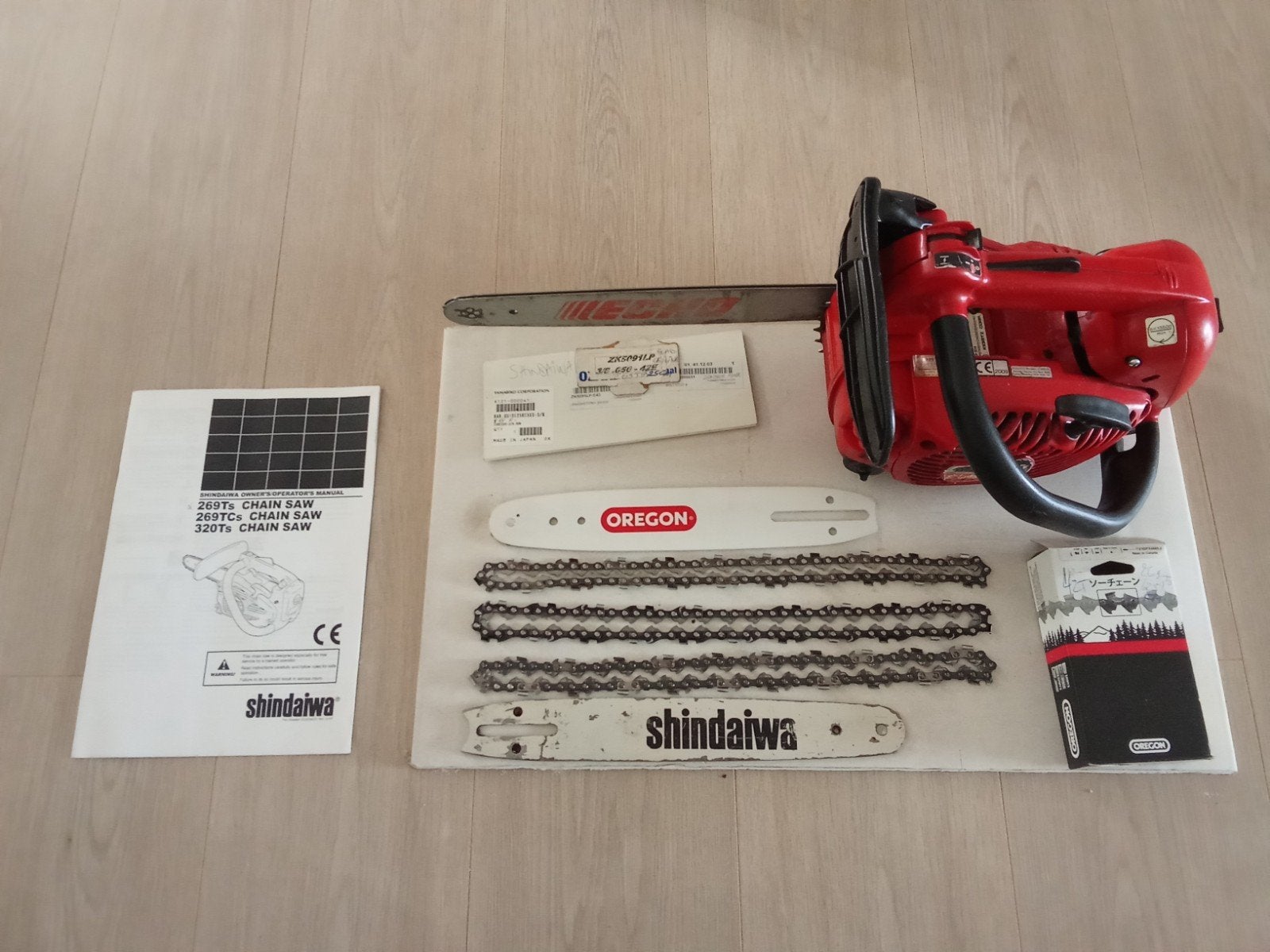 shindaiwa pro kettingzaag 320Ts tophandle, Ophalen