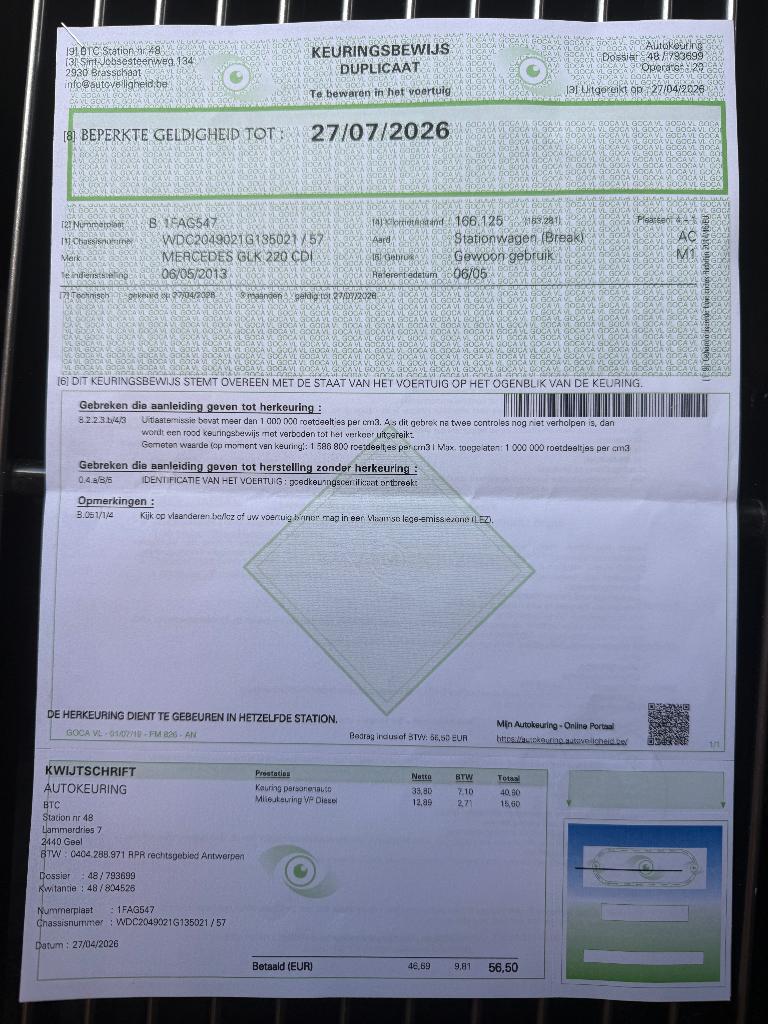 Mercedes GLK 220 CDI, Auto's, Automaat, Euro 5, Achterwielaandrijving, Zwart