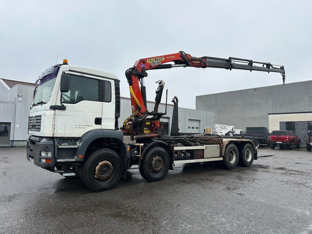 Man TGA systeme AJK + grue Palfinger, Autos, Camions, Achat, Boîte manuelle, MAN, Diesel