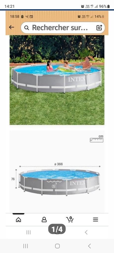 Piscine intex, Enlèvement